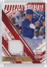2019 Panini Elite Extra Edition Prospect Materials Red /49 Gavin Lux #PM-GL 10vw