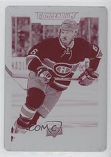 2017-18 Upper Deck Compendium Printing Plate Magenta 1/1 Shea Weber #444 HOF 1hh