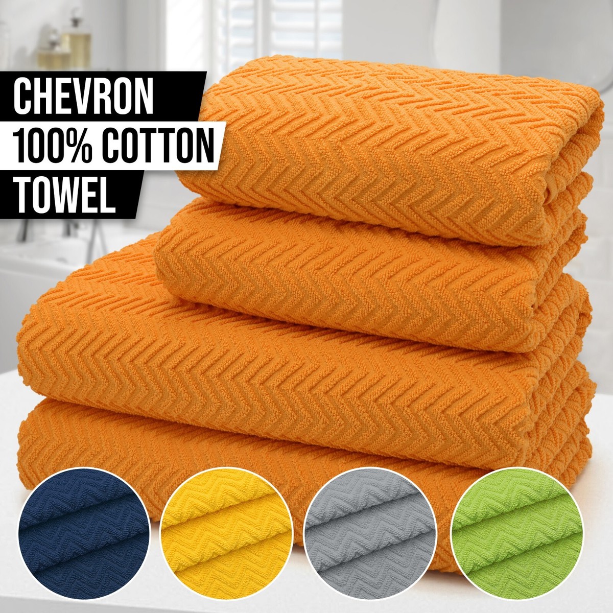 VAUNDY Logo Jacquard Towel Yellow×Orange Vaundy ロゴジャガード