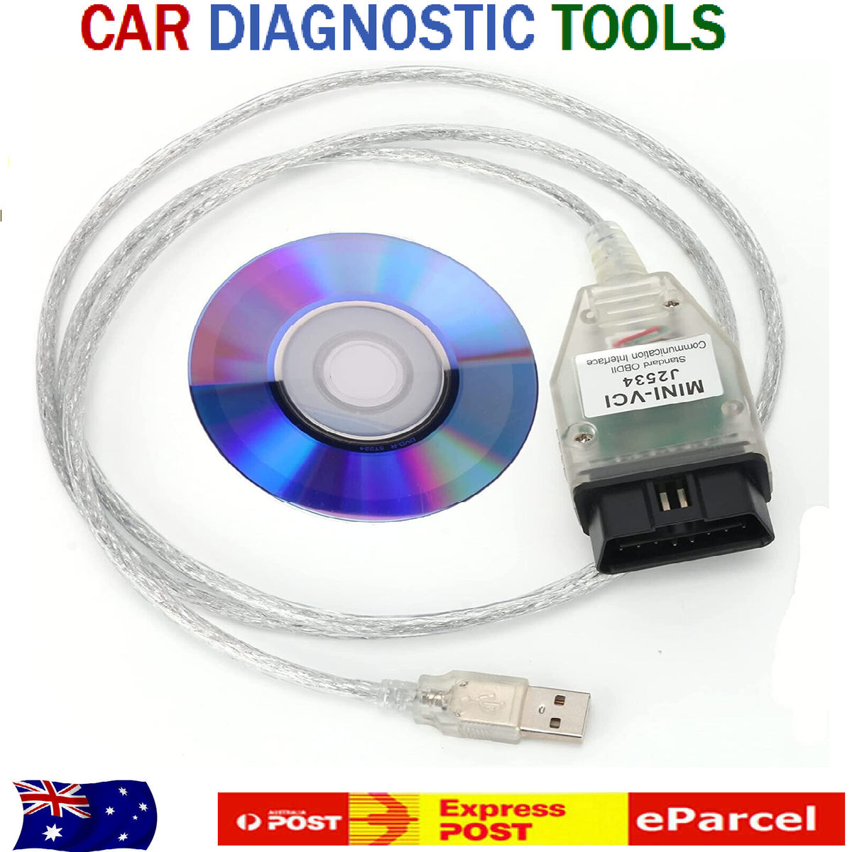 Techstream TIS V15 MINI VCI USB OBD2 Car Diagnostic Cable