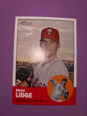 2012 Topps Heritage #283 Brad Lidge Philadelphia Phillies