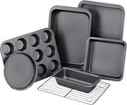 New ListingBaking Pans Sets, Nonstick Bakeware Sets 7-Piece with Round/Square Cake Pan