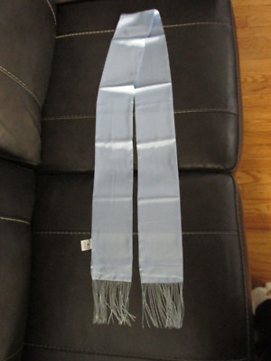 Tommy Hilfiger - Unisex - True Star-Baby Blue Beaded Fringe Scarf - 4 1/2'' x 69''