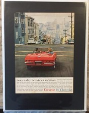 Ready To Display Print 1961 Chevrolet Corvette Original San Francisco Car Ad Ready To Display Print 1961 Chevrolet Corvette Original San Francisco Car Ad