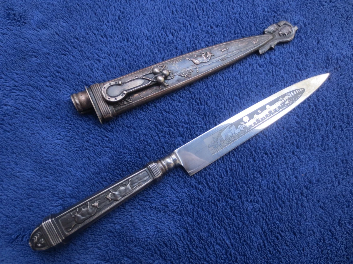 Gaucho Knife In Collectible Vintage Factory Manufactured Fixed