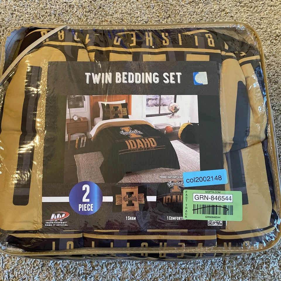 Juego de 2 fundas edredón ropa cama doble moderna Northwest Company Idaho Vandals Foto 2 de 4