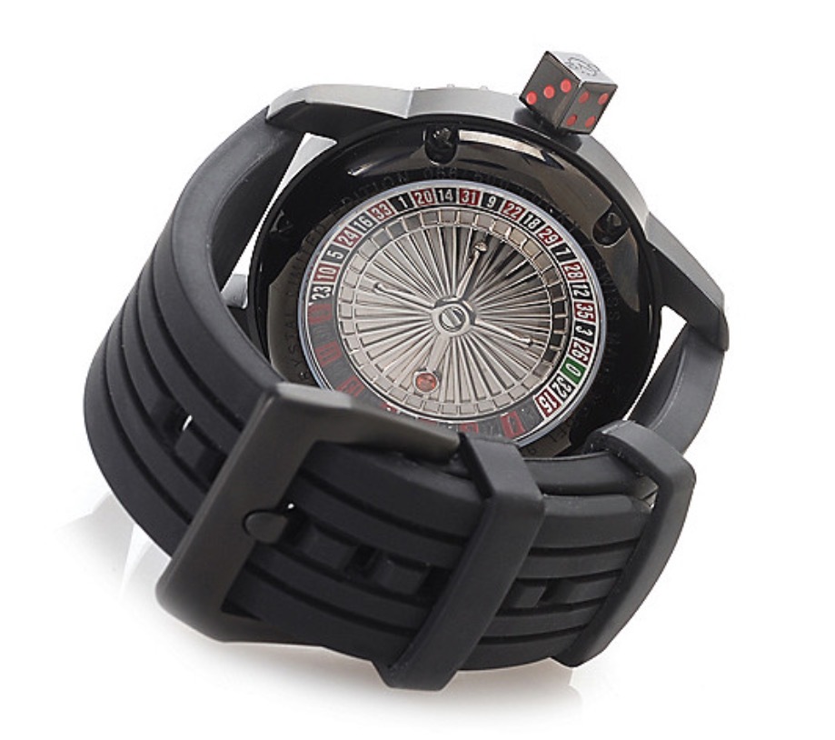 lucky２ GV2 by Gevril 48mm Lucky 7 Swiss Made Automatic Limited Ed. Rubber
