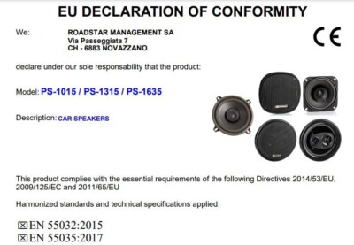 Altoparlanti Auto Roadstar 10 Cm - 2 Vie Coassiali, 30W PMP, Colore Nero, Facili Da Installare - Foto 4