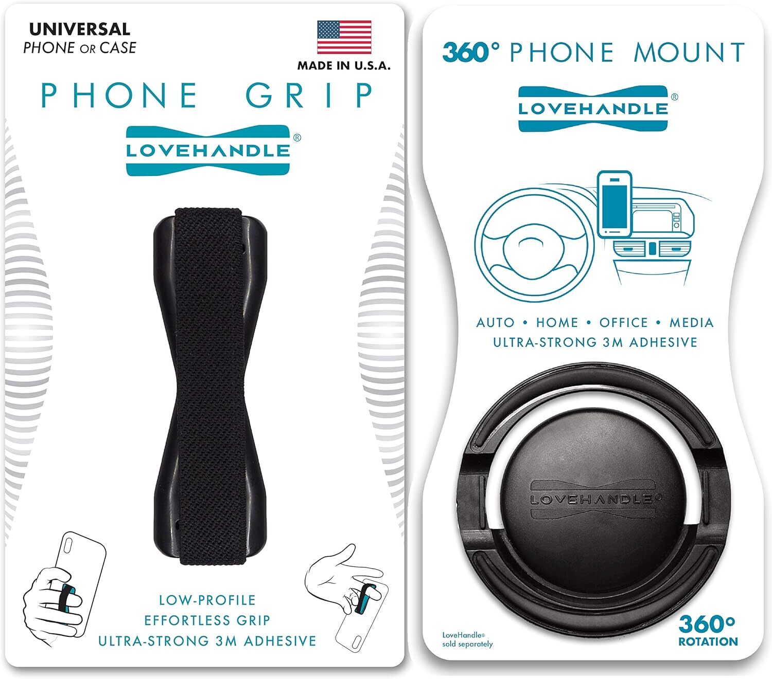 Phone Holder and Phone Grip Universal Grip and Car Mount for Smartphones