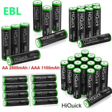Hiquick AAA AA Rechargeable Batteries 1100/2800mAh 1.2V / Lot