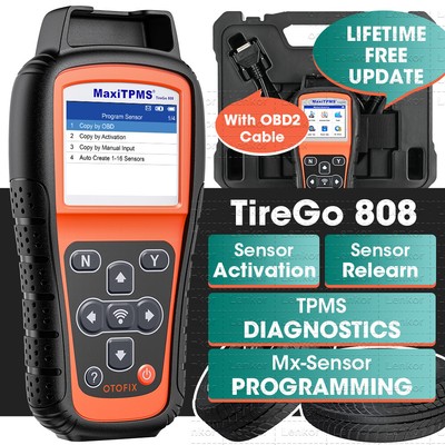 OTOFIX MaxiTPMS 808 Reifendruckkontrollsystem RDKS Programmier TPMS Diagnose DE