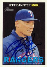 Jeff Banister autographed Baseball Card (Texas Rangers) 2016 Topps Heritage #279