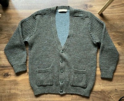 Scotland Mens 100% Wool Cardigan Size 