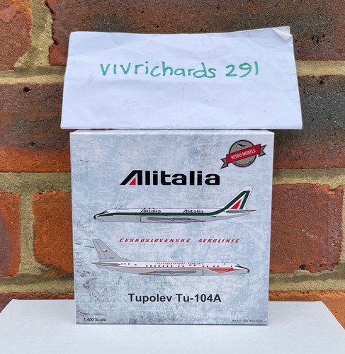 Retro Models, ALITALIA / CSA, Tupolev TU-104, I-DIWN, 1:400 Scale - Picture 7 of 14
