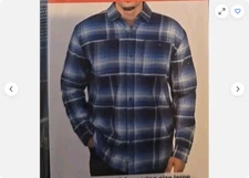 Rugged elements Men's soft comfort lightweight fleeded Lined shirt(BLUE,XXL)NWOT