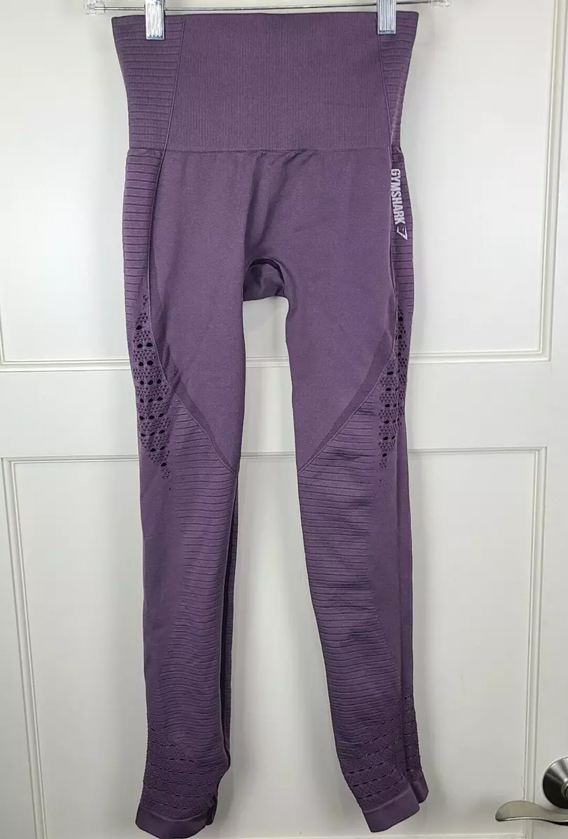 Gymshark Vital Seamless 2.0 Purple Leggings Workout Exercise Gym Size: S