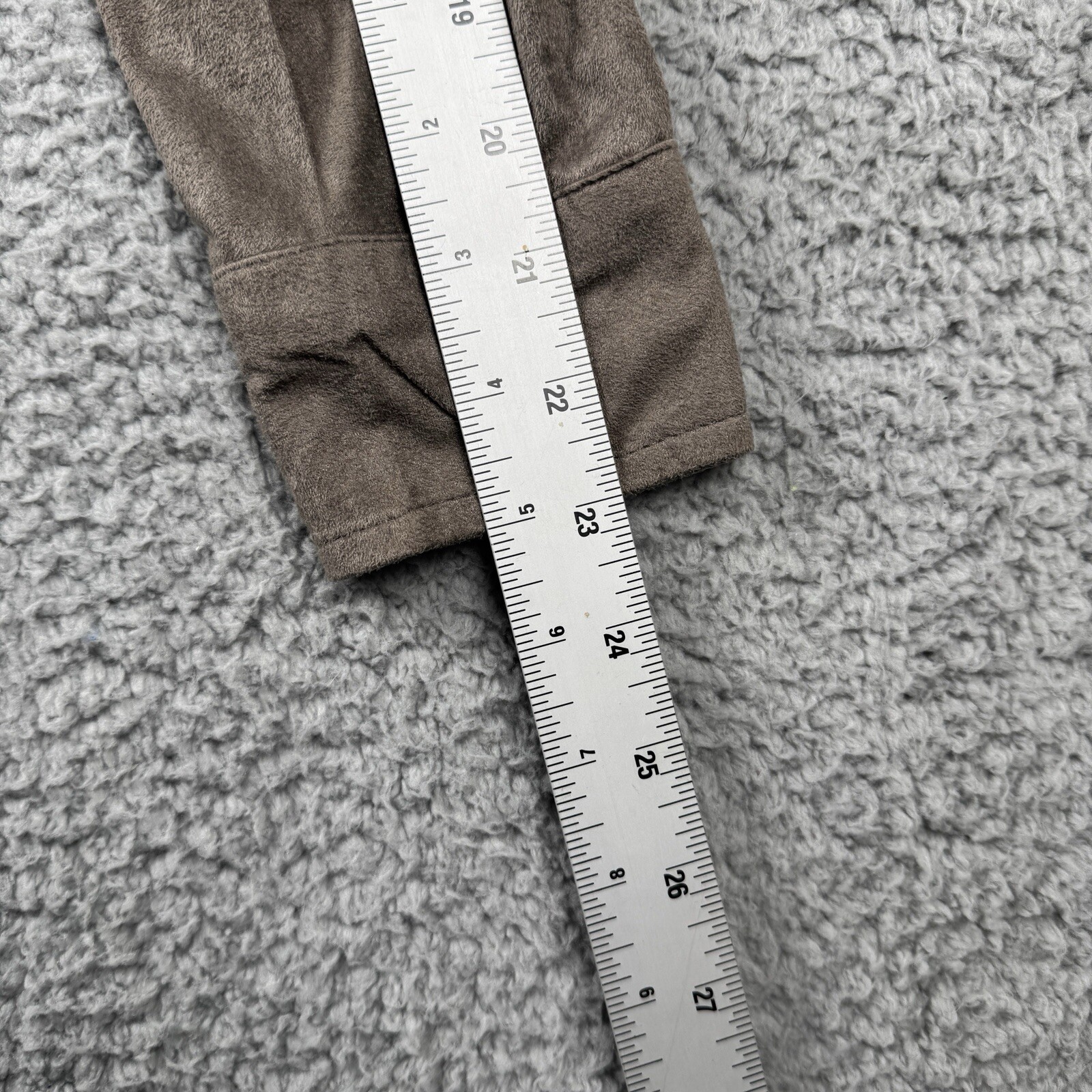 Max Studio Long Sleeve Button Down Suede Like Blo… - image 6