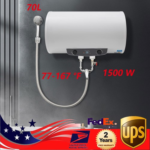 1500W Tankless Hot Water Heater Shower Electric Instant Heater Bathroom 15.4gal