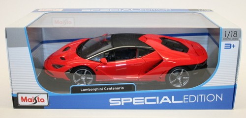 Maisto 1/18 Scale Diecast Model Car 31386R - Lamborghini Centenario - Red - Picture 2 of 12