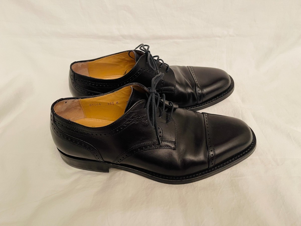 Bruno Magli Mens Vintage Talbot Black Lace Up Dress Shoes  display picture 1