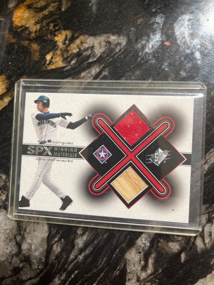 Alex Rodriguez MLB SPX winning materials game Used jersey bat card 