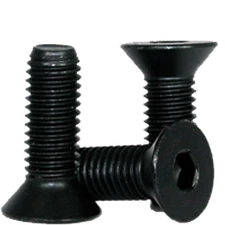 M10-1.50 x 30 mm Flat Socket Cap Screw 12.9, UNC, Black Oxide, FT, 25 Pack