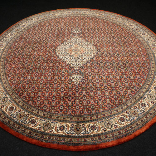 Orient Teppich Bidjar 253 x 253 cm Bijar Rund Beige Rostfarbe Handgeknüpft Rug - Afbeelding 1 van 10