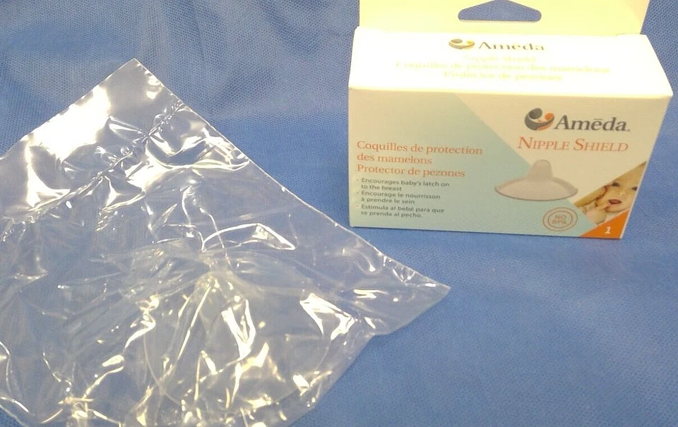 DOS protectores de pezones de silicona AMEDA a elección de la madre, 24 mm Foto 3 de 3