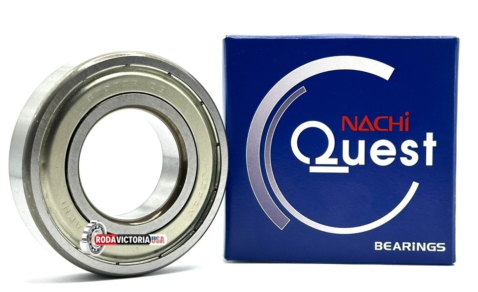 NACHI 6207-ZZE Metal Shield Ball Bearing - 35x72x17mm Size, High