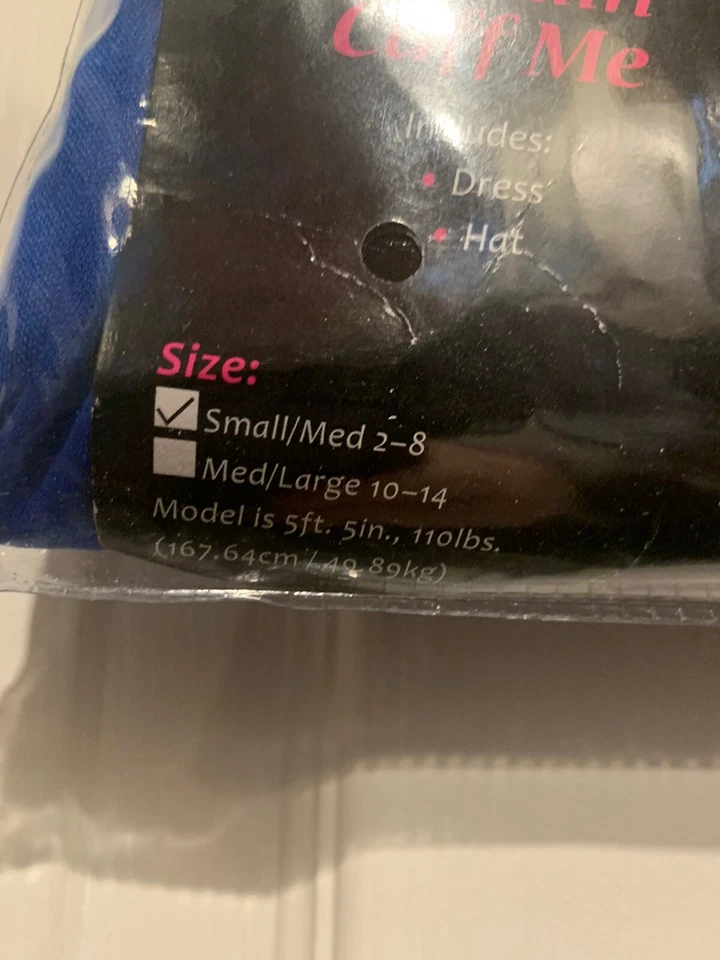 NUEVO SIN ETIQUETAS Captain Cuff Me Sexy Policía Oficial Adulto Talla S/M 2-8 Vestido y Sombrero Azul Foto 4 de 4