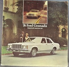 1976 Ford Granada Sales Brochure Folder Ghia Sports Sedan Original 76