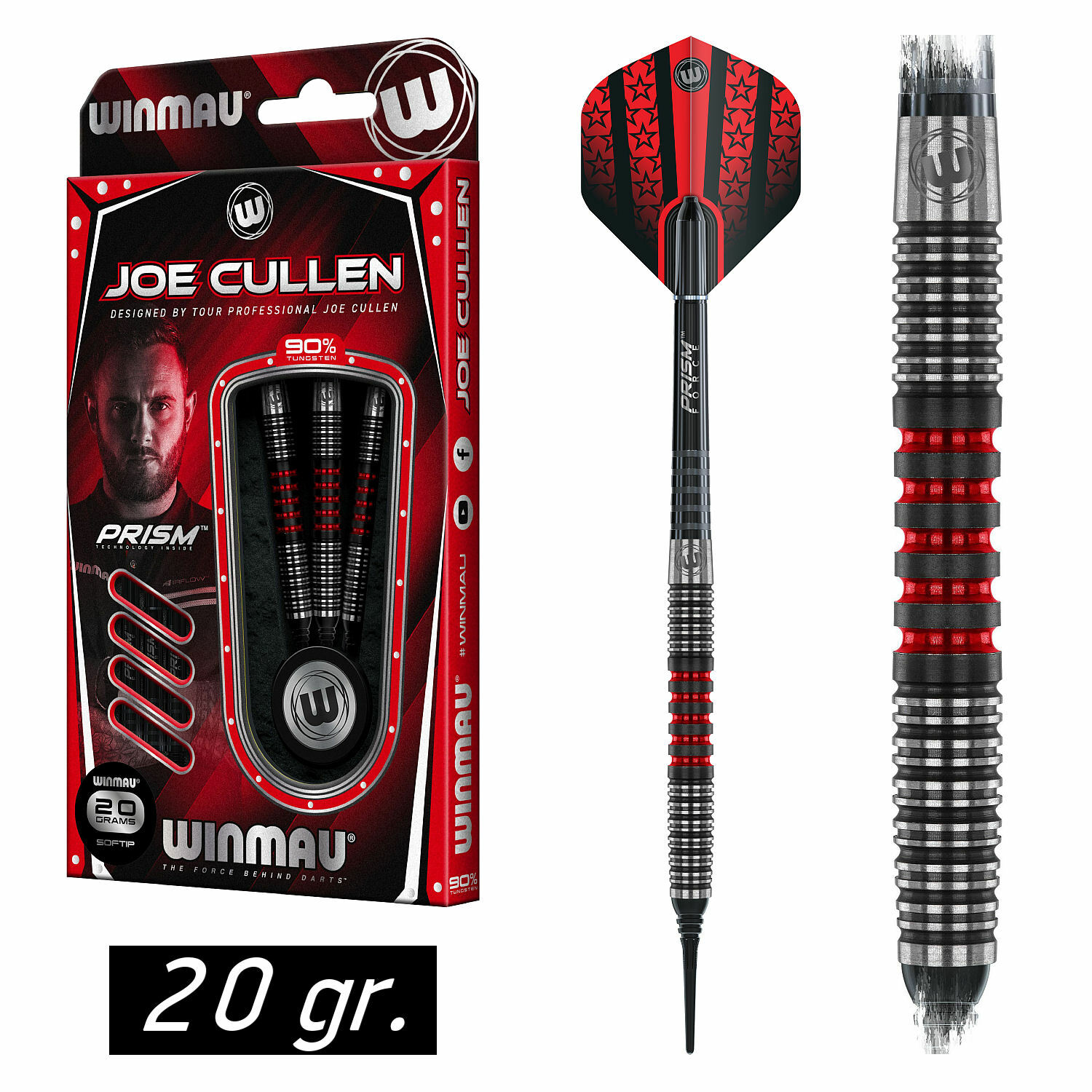 Winmau Joe Cullen Softdarts 20G Aus Der 2021 Kollektion - Image 2