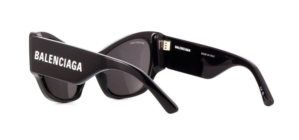Balenciaga BB0259S Black/Grey (001) Sunglasses | eBay