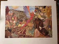 Carlos SANTANA ABRAXAS Official Original Cover Art Print Mati Klarwein