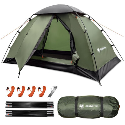 ShinHye Backpacking Tent for Camping, 1/2 Person Ultralight Backpacking Tent