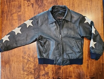 ジャケット・アウター wilsons Vintage 90s Wilsons Leather Oversized Retro Style Sports