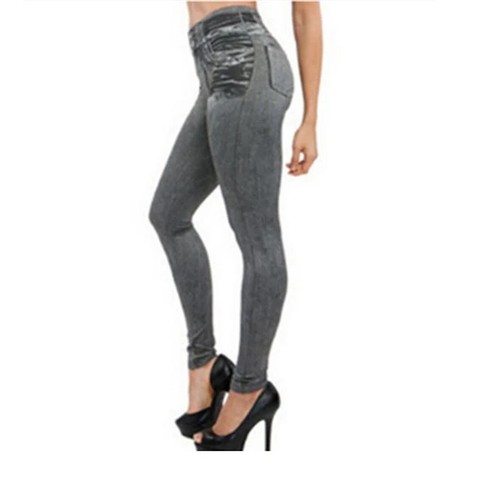Genie Women's Slim Jeggings L/XL, Grey 