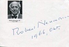 Robert Neumann autograph German writer