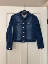 Buffalo David Bitton Kids Girls Jean Jacket Size Medium Blue Stretch Denim