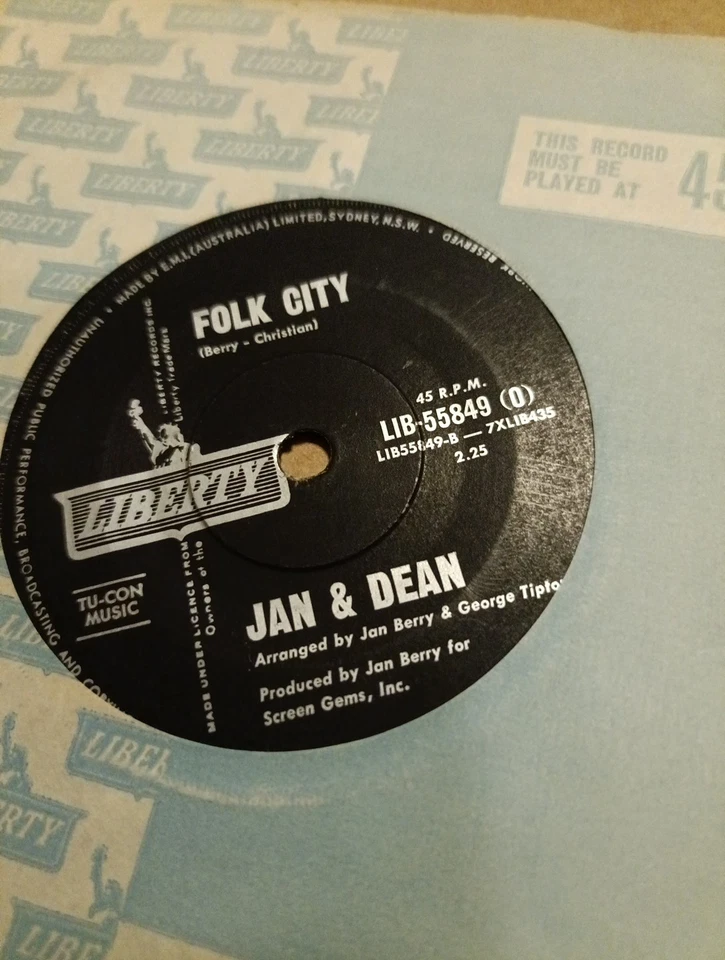 Jan & Dean – A Beginning From An End  7".   NM - Image 3 of 4