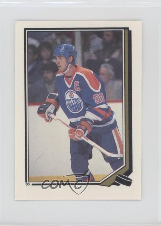 1987-88 O-Pee-Chee Album Stickers Wayne Gretzky #86 HOF 0i6