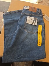 Frye Barrel Jeans Women  s Sz 8 Blue Button Fly Medium Wash High Rise