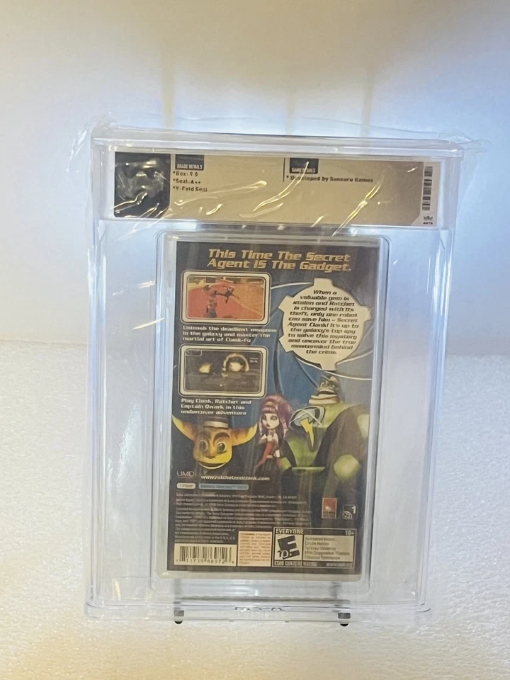 Secret Agent Clank PSP, 2008 USA WATA graded 9.8 A++ Sealed Y-Fold - Image 2 of 4
