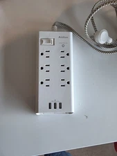 Addtam Power Strip Surge Protector, 6 Outlets and 3 USB Ports 5Ft Long Extension