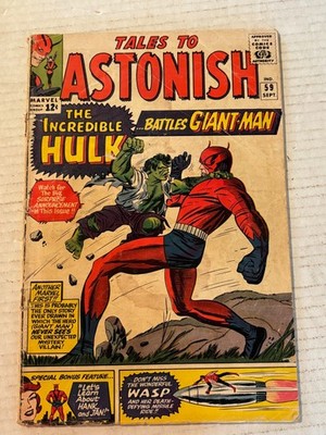 1964 Marvel Tales to Astonish #59 Comic Book /D432 Hulk VS Giant-Man