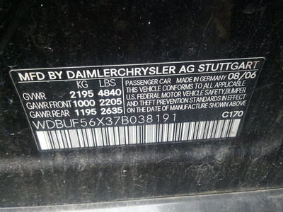 Passenger Headlight 211 Type E350 Bi-xenon HID Fits 07 MERCEDES E-CLASS 1475573