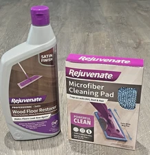 Rejuvenate Professional Wood Floor Restorer 32oz Satin with Microfiber Pad