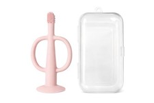 Training Baby Toothbrush Teether Toddlers 0  24 Months BPA-Silicone Soft Bri...