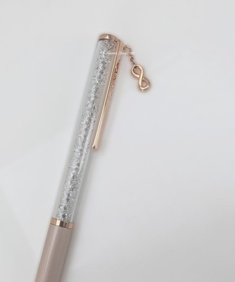 New 100% SWAROVSKI Rose Gold Crystalline Ballpoint Pen Pink  display picture 1