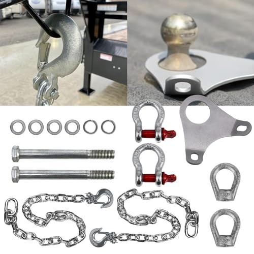 Ultimate Connection Safety Chains Kit for 5th Wheel Towing - Heavy-Duty Plate & - Picture 3 of 8